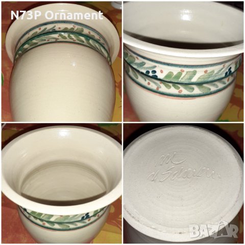 ПРЕКРАСНА РЪЧНА ИЗРАБОТКА. ВАЗА.ПОДПИС., снимка 7 - Колекции - 32292199