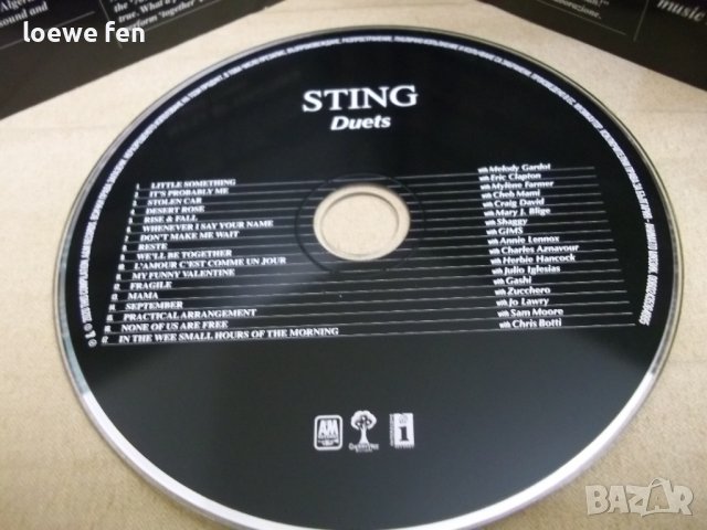 Sting Duets cd, снимка 4 - CD дискове - 40114654