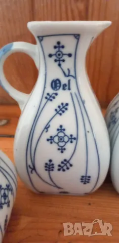 Комплект за подправки с дизайн "Blau Saks" Indian blue - Strawflower Pattern, снимка 5 - Аксесоари за кухня - 49780795