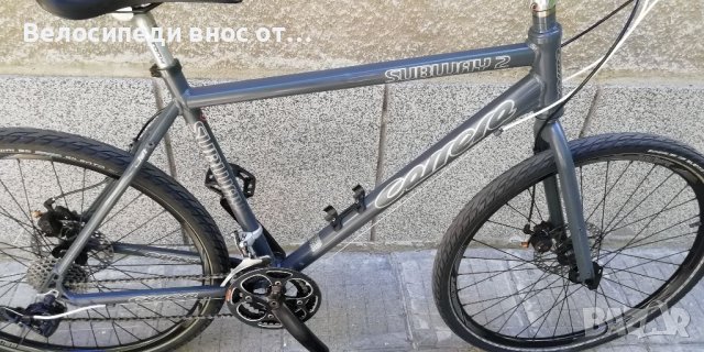 алуминиев велосипед carrera 26 цо 2x8 ск shimano аиро капли две дискови сперачки много запазено , снимка 7 - Велосипеди - 38145911
