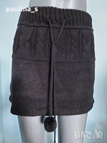 Два броя / M / 2XL / Черна зимна мини пола "Pimkie" и "Express" , снимка 3 - Поли - 16477566