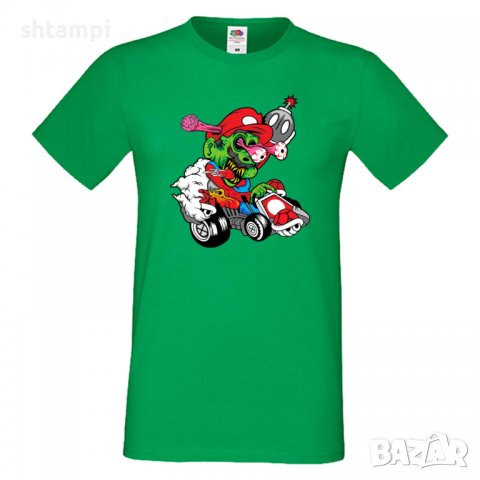 Мъжка тениска Mario Cart Zombie 3 Игра,Изненада,Подарък,Празник,Повод, снимка 14 - Тениски - 37236088