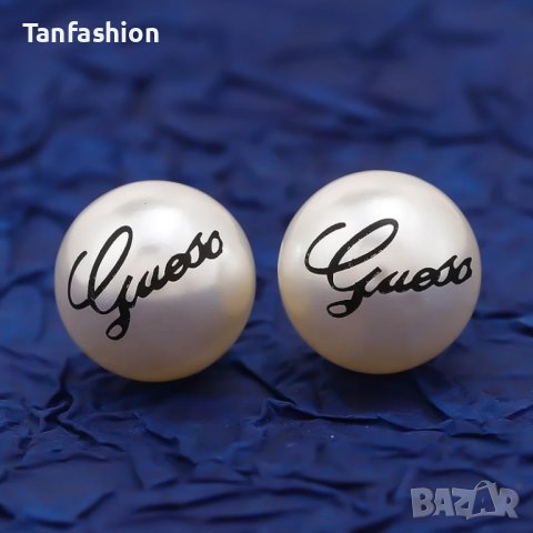 луксозни перлени обици Guess , снимка 3 - Обеци - 43385574