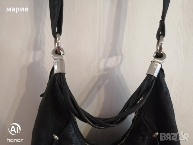 Оригинална дамска чанта Adax естествена кожа с 2 дръжки, снимка 5 - Чанти - 32225684