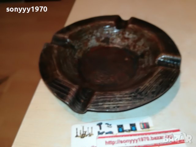 голям метален пепелник 19х4см 0701231926, снимка 11 - Антикварни и старинни предмети - 39224477