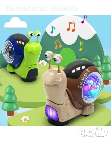 Детска играчка Охлюв, снимка 1