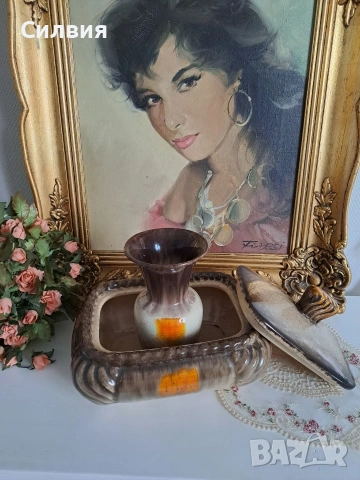 Купа с капак и Ваза, снимка 10 - Вази - 53249858