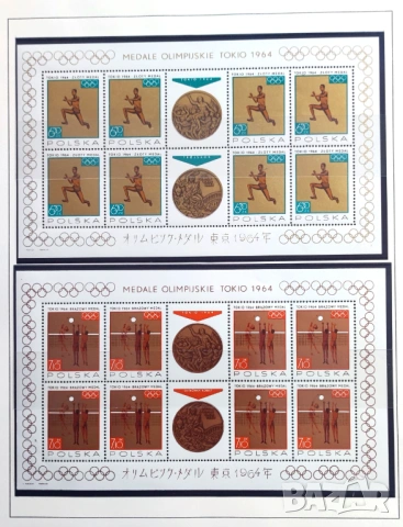 Полша, 1965 г. - лот марки на тема кораби, спорт, космос, история, олимпиада и др., снимка 10 - Филателия - 53301722