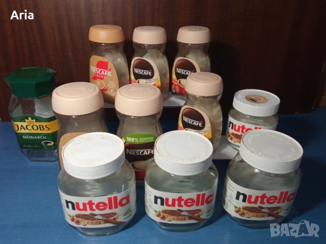 Стъклени буркани от кафе