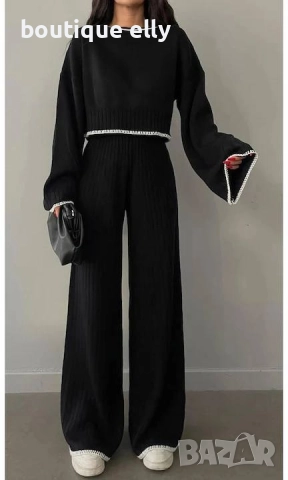 дамски комплект в черно и бяло, снимка 2 - Комплекти - 52283335