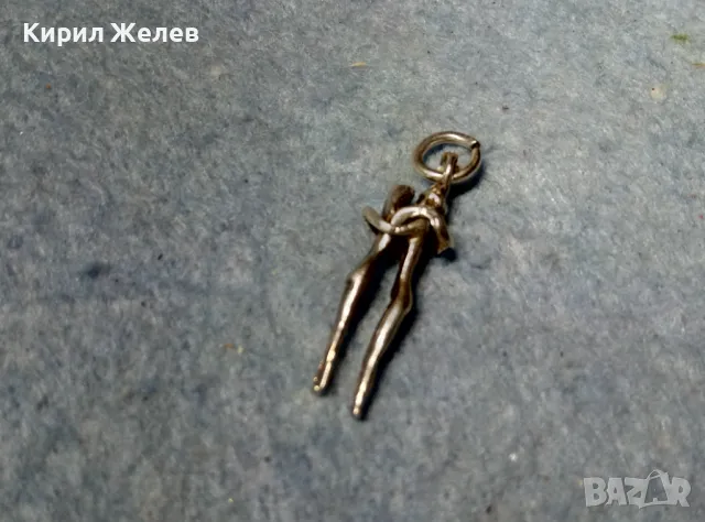 АРТИСТИЧЕН ФИГУРАЛЕН СРЕБЪРЕН МЕДАЛЬОН ЛЮБОВНА ПРЕГРЪДКА СРЕБРО ВИСОКА ПРОБА ФИНА РЪЧНА РАБОТА 46105, снимка 5 - Колиета, медальони, синджири - 49143115