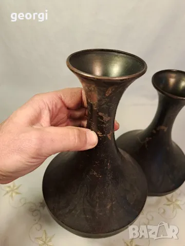 холандски бронзови вази Metawa  23/3, снимка 3 - Вази - 49348204