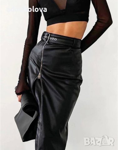 Нова кожена пола, снимка 3 - Поли - 42974131