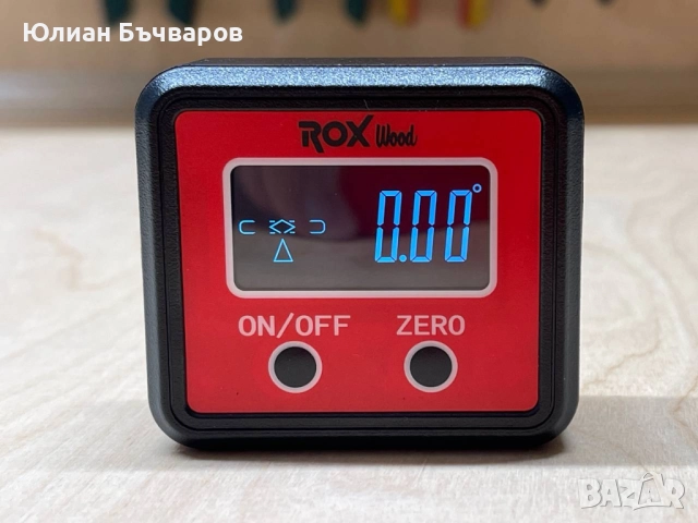 Дигитален инклинометър, нивелир и ъгломер Rox Wood, снимка 1