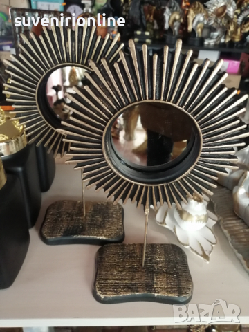 Двойка луксозни огледала на стойка, снимка 1 - Декорация за дома - 36530922