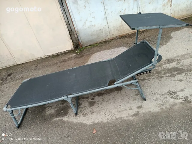 шезлонг, сгъваемо алуминиево легло, туристическо легло , снимка 10 - Други стоки за дома - 49331318