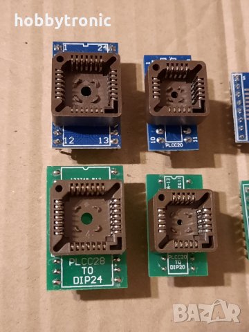 Преходници PLCC20, PLCC28 и SOP8-16 за програматор , снимка 2 - Друга електроника - 35651589