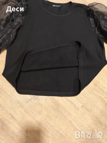 блузка с интересни ръкави на Zara, снимка 4 - Блузи с дълъг ръкав и пуловери - 47708505