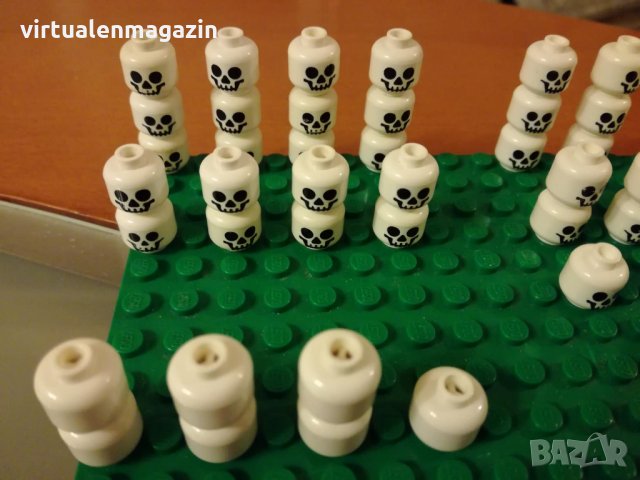 Lego глави на скелети - оригинално Лего, снимка 2 - Колекции - 33217201