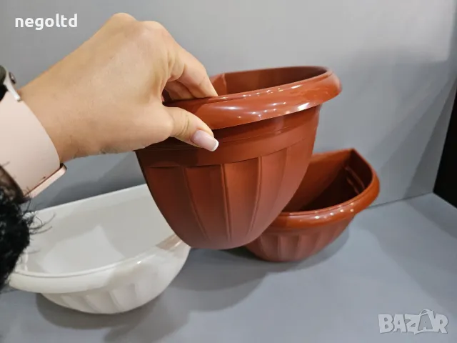 Стенна саксия за цветя 4 литра! ПРОМОЦИЯ 10бр са 19.90лв, снимка 6 - Саксии и кашпи - 49714616