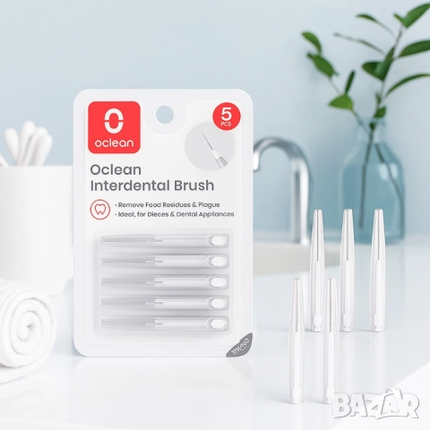 Интердентални четки Oclean, 5 броя, снимка 6 - Други - 51948091