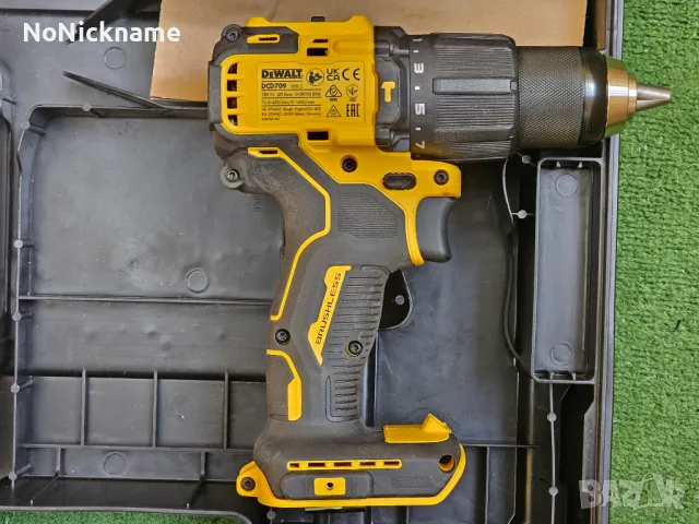 Original Акумулаторен ударен безчетков винтоверт DEWALT DCD709NT 18V 65Nm, TSTAK Kуфар Девалт, снимка 3 - Винтоверти - 48663190