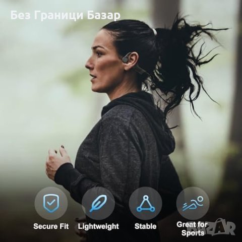 Нови безжични спортни слушалки с отворено ухо Bluetooth Подарък, снимка 6 - Bluetooth слушалки - 43265486