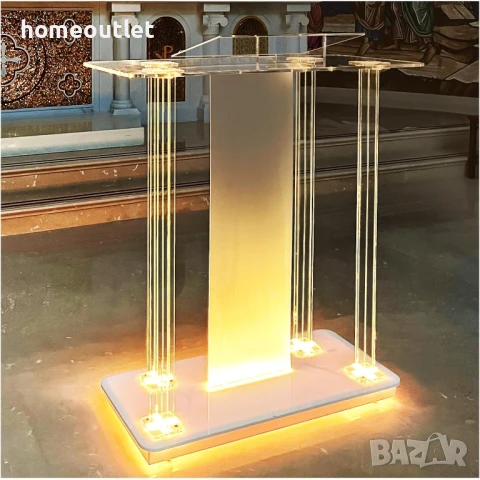 ПРОМОЦИЯ Катедра / подиум от акрил с вградено осветление - YKLJT-SRSZ-X, снимка 3 - Маси - 50698294