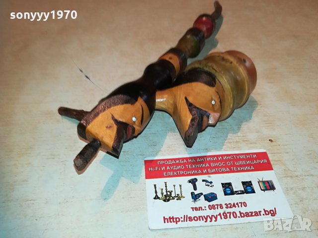 КРАСИВА ДЪРВЕНА ЛУЛА 30х13х6см 2004211050, снимка 6 - Колекции - 32615167