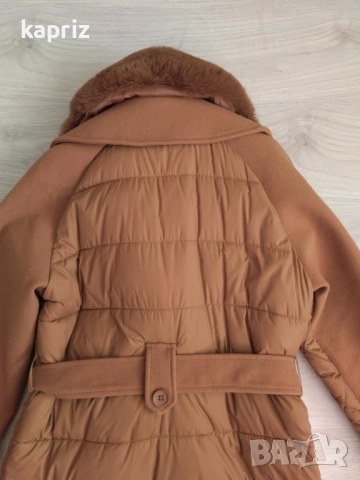 Ново кафяво дамско палто размер L , цена 80 лв, снимка 5 - Палта, манта - 52928816