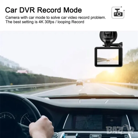 Wifi Екшън камера, водоустойчива 4к спортна боди камера за видеозаписи, снимка 7 - Камери - 52288461