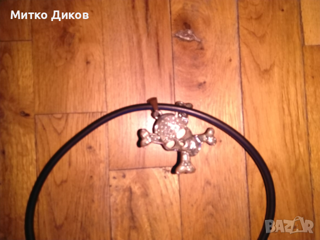 Верижка за врата череп 45см магнит , снимка 4 - Колиета, медальони, синджири - 36522583