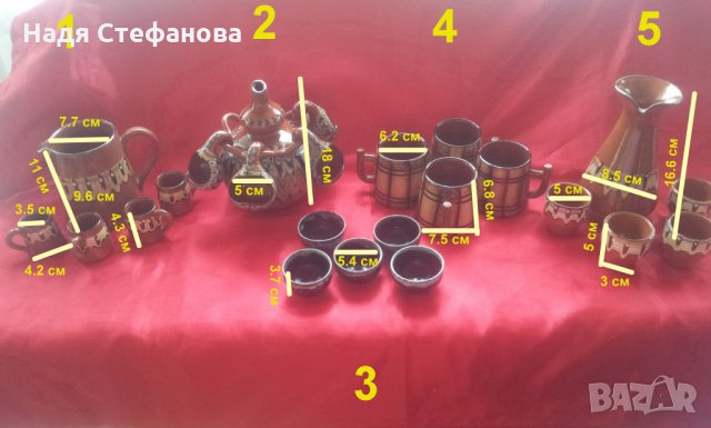 Битови глинени съдове за механа, декорация и ползване