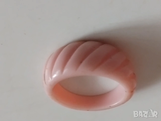 Дамски розов пръстен, снимка 2 - Пръстени - 53599215