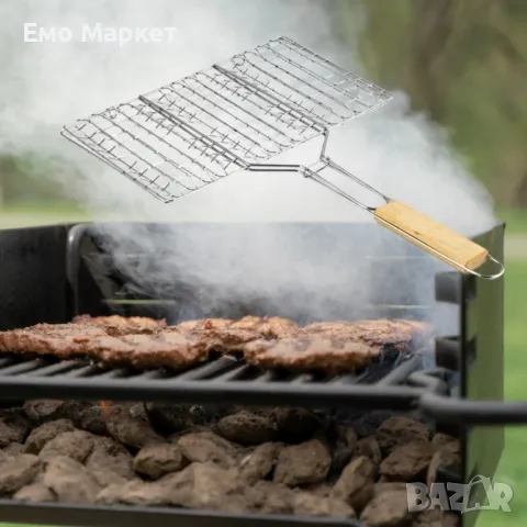 Скара за барбекю за бургери Muhler 32x19x47.5см / 32x19x48 см, снимка 3 - Барбекюта - 50286721