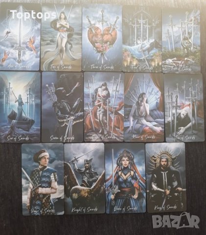 Вълшебни таро карти: Elemental Wisdom Tarot & Dark Mansion Tarot & Slavic Legends Tarot, снимка 6 - Карти за игра - 34659537