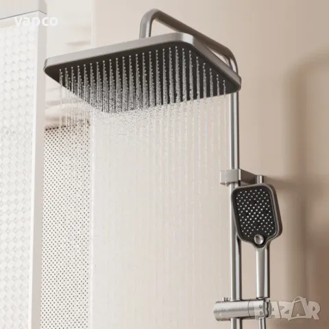 Модерен интелигентен душ с дисплей и LED подсветка D34, снимка 3 - Душове - 49405450