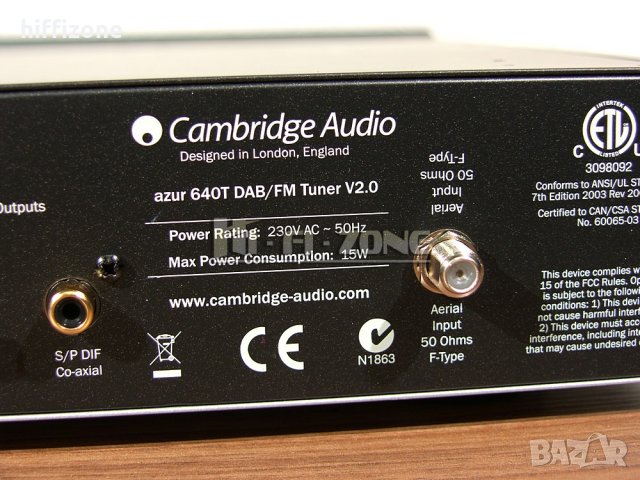 ТУНЕР  Cambridge audio azur 640t , снимка 9 - Ресийвъри, усилватели, смесителни пултове - 34902036