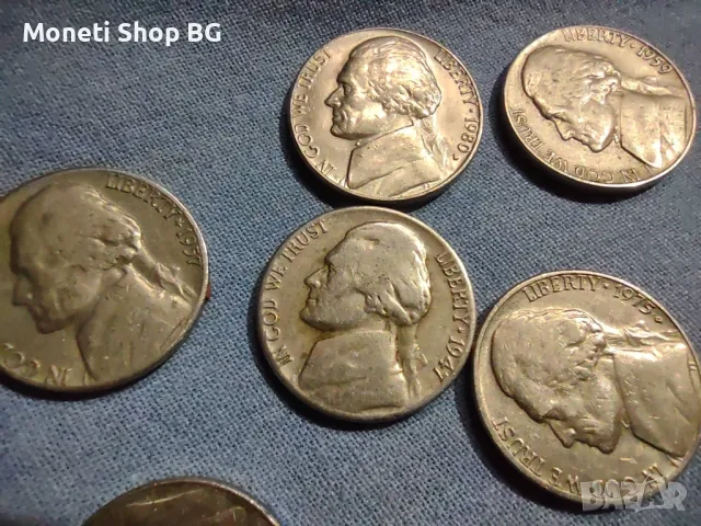 9 броя 5 цента, снимка 2 - Нумизматика и бонистика - 50048622