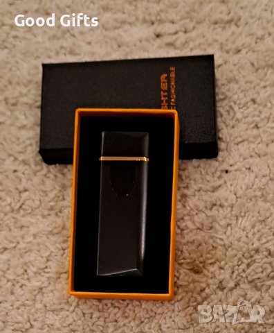 Стилна и Луксозна USB Тъч Запалка, Черна, снимка 1 - Коледни подаръци - 43401625
