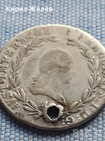 Сребърна монета 20 кройцера 1811г. Франц втори Виена Австрия 14957, снимка 4 - Нумизматика и бонистика - 42969154