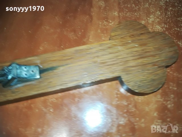 ДЪРВЕН КРЪСТ С РАЗПЯТИЕ-ГОЛЯМ 46Х27СМ, снимка 12 - Колекции - 28321442