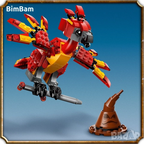 Конструктор LEGO® Harry Potter 76448 - Фоукс: Фениксът на Дъмбълдор, снимка 4 - Конструктори - 52135739