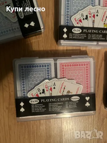 Карти за игра 2 тестета, снимка 4 - Карти за игра - 48146015