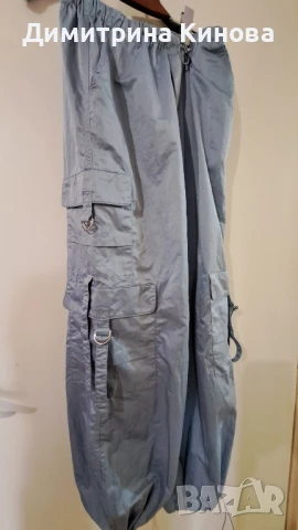 панталон сатен ,светло син ,размер s, снимка 1