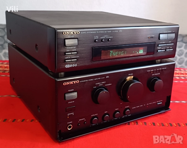 Onkyo A-911 + Onkyo T-411RDS (усилвател + тунер), снимка 3 - Ресийвъри, усилватели, смесителни пултове - 51648269