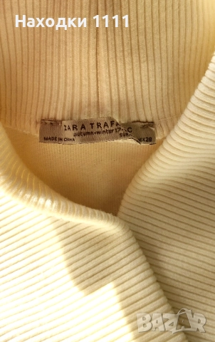 Уникално мек пуловер ZARA Зара, млечно бял, размер М, като нов, снимка 3 - Блузи с дълъг ръкав и пуловери - 51987298