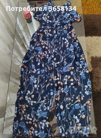 Дълъг гащеризон в син цвят, снимка 1