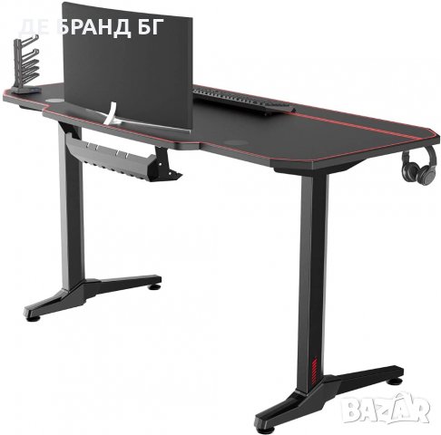 Геймърско бюро с аксесоари ST-EAGLE-1400 BK, снимка 6 - Бюра - 35147527