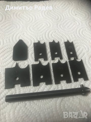 НАБОР ОТ ИНСТРУМЕНТИ ЗА ПРОБИВАНЕ НА Ф ОТВОРИ ВЪРХУ ДЪРВЕНИ-ТАЛАШИТОВИ  И ДР.ПЛОСКОСТИ --НОВО СССР , снимка 4 - Други инструменти - 43865424